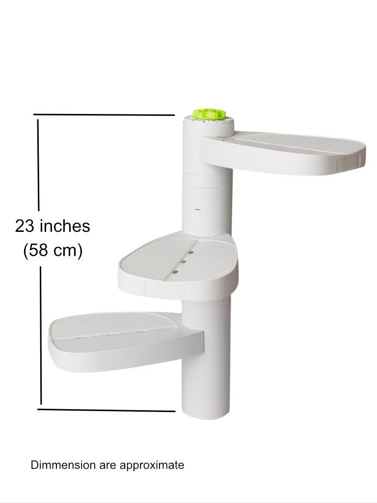 Monkee Tree 6 trunk extension kit in grey. Extends your Monkee Tree by 23inches high and comes with three branches.